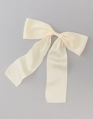 AE Drapey Satin Bow Clip