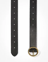 AE Oval Buckle Leather Belt