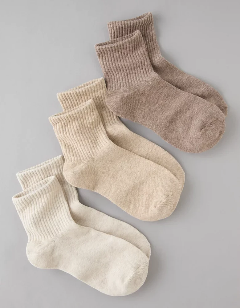 Lot de trois paires de chaussettes petit ami AE
