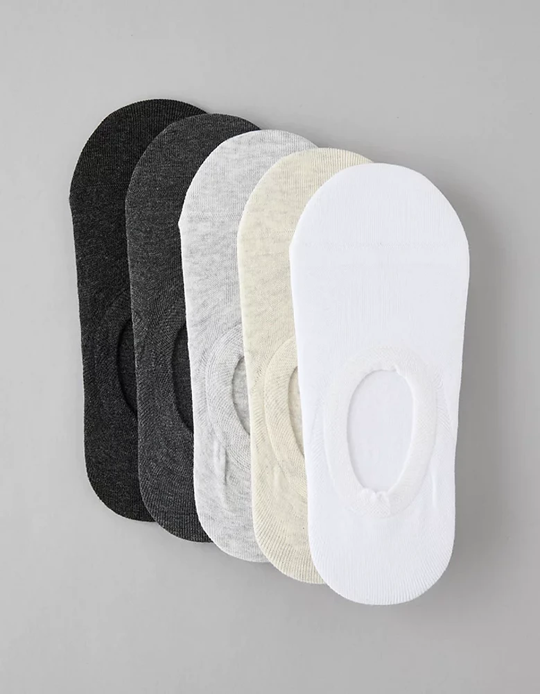 Ensemble de cinq paires de chaussettes invisibles AE