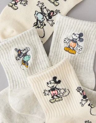 AE Mickey & Minnie Mouse Boyfriend Socks 2-Pack