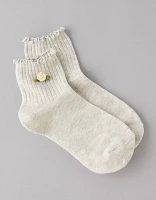 AE Rose Boyfriend Ruffle Socks