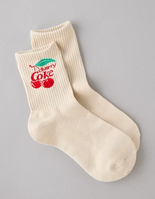 AE Cherry Coke '90s Crew Socks