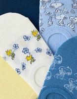 Lot de cinq paires de chaussettes invisibles Snoopy AE
