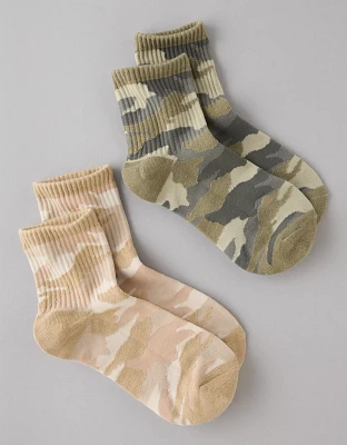 AE Camo Boyfriend Socks 2-Pack