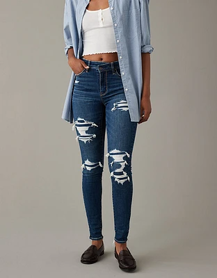 AE Next Level High-Waisted Patched Jegging