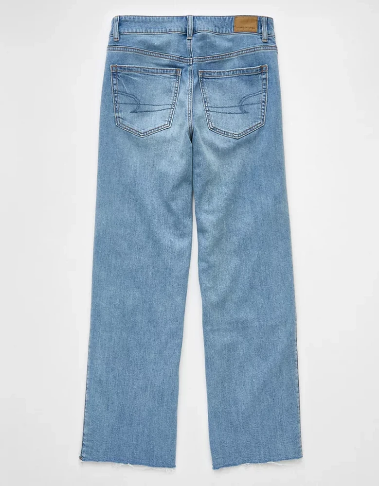 AE Dreamy Drape Stretch Patchwork Low-Rise Baggy Wide-Leg Jean