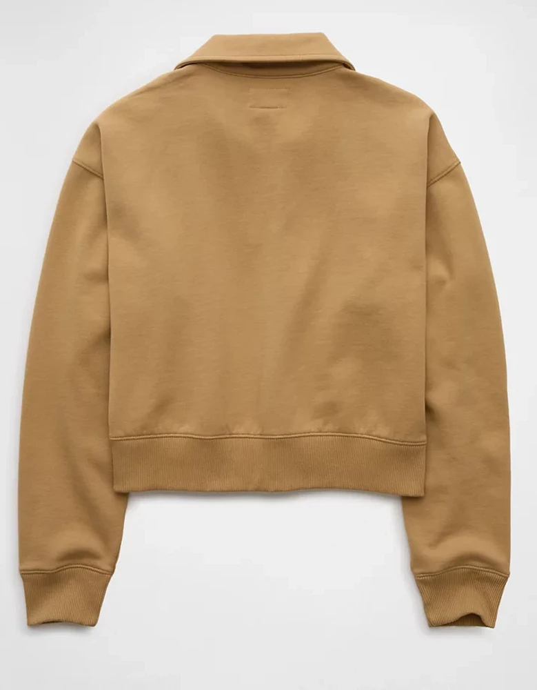 AE Cropped Polo Sweatshirt
