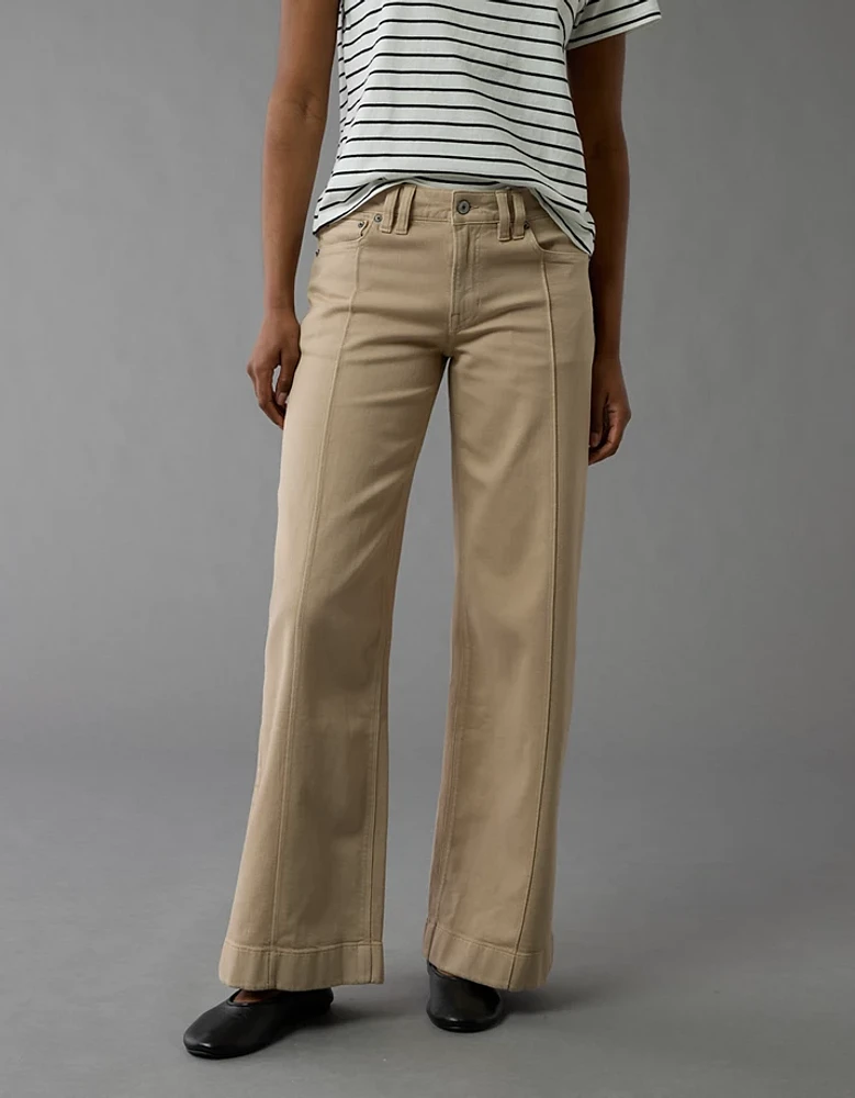Pantalon ample à jambe large taille basse extensible Drapé de rêve AE