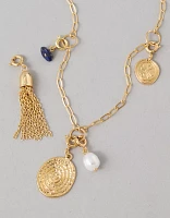 AEO Charm Kit Long Layered Necklace