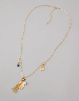 AEO Charm Kit Long Layered Necklace