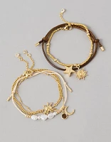 AEO Brown Bracelet 5-Pack