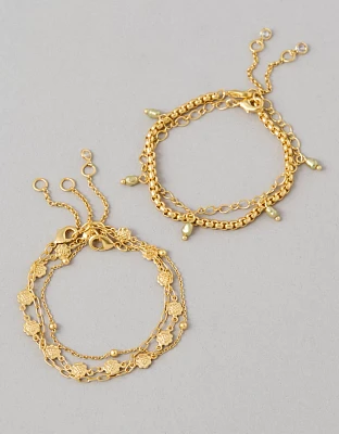AEO Chain Bracelets 5-Pack