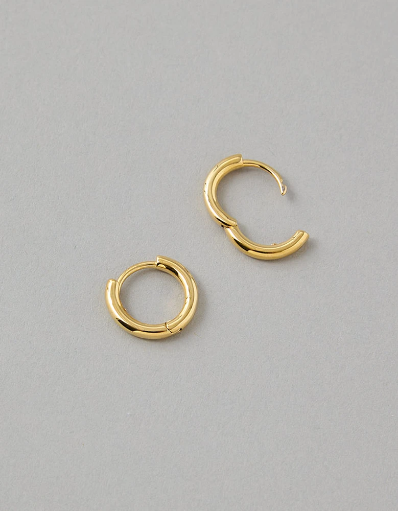 Petites créoles plaquées or 14 carats de la collection Keepers AEO