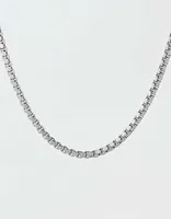 West Coast Jewelry Polished Stainless Steel Box Chain Necklace