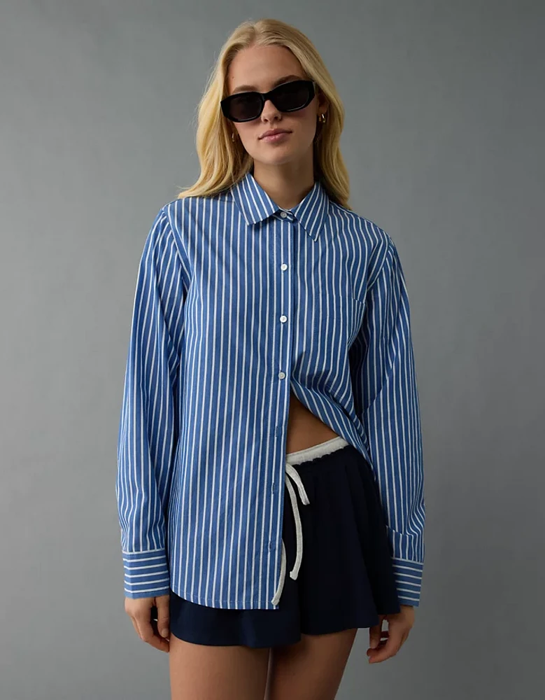 AE Long-Sleeve Button-Up Shirt