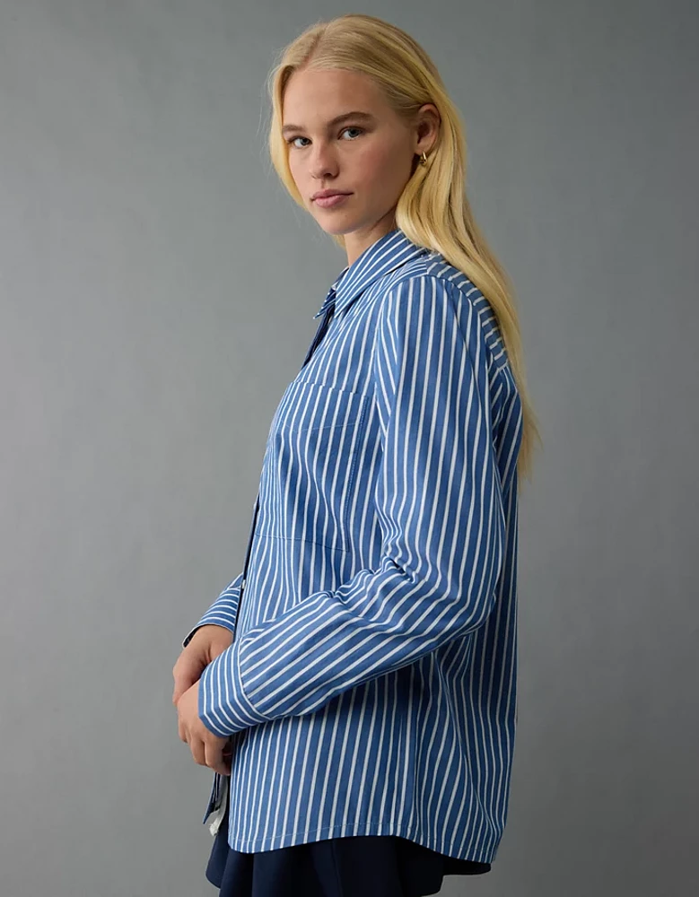 AE Long-Sleeve Button-Up Shirt
