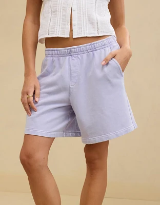 Aerie Long Fleece Short