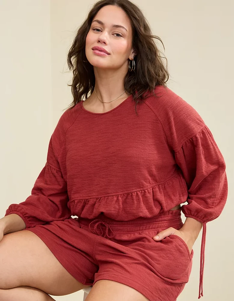 Aerie Endless Summer Cropped Sweatshirt