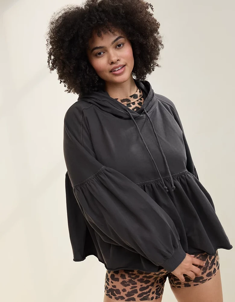 Aerie Peplum Hoodie