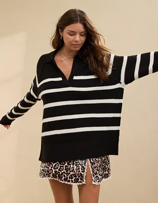 Aerie unREAL Polo Sweater