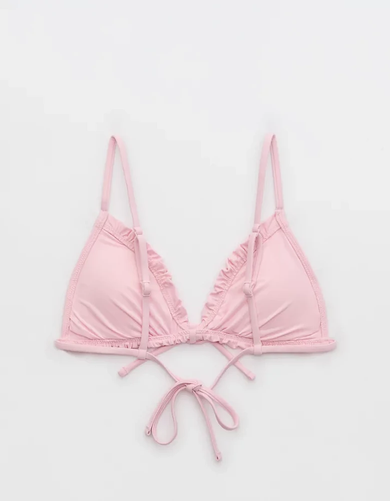 Aerie Ruffle String Bikini Top