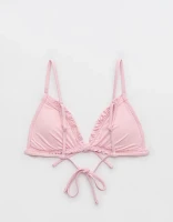 Aerie Ruffle String Bikini Top