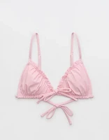 Aerie Ruffle String Bikini Top