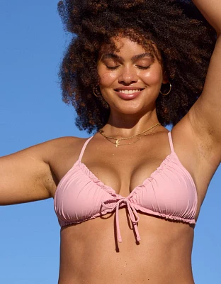 Aerie Ruffle String Bikini Top