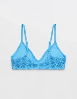 Aerie Cloudweave Crochet Voop Bikini Top