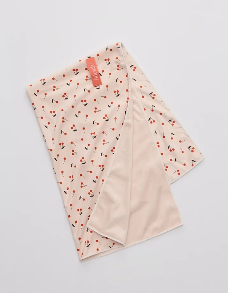 Kitsch Cherry Print Hair Towel