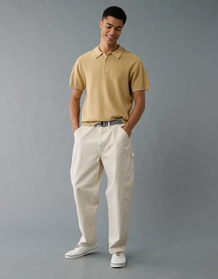 Chemise polo en tricot délavée Fin de semaine AE