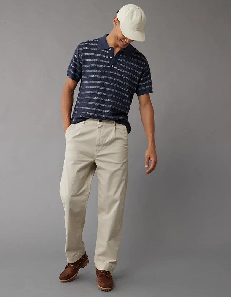 Chemise polo en tricot rayé Fin de semaine AE