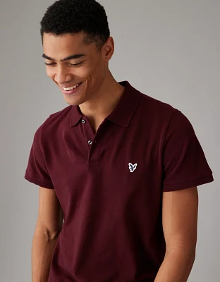 AE Lived-In Slim Fit Pique Polo Shirt