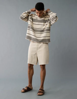 AE Striped Terry Baja Hoodie