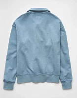 AE Quarter-Zip Polo Collar Sweatshirt