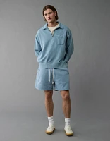 AE Quarter-Zip Polo Collar Sweatshirt