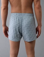 AEO Men's Wavy Stripes Slim Knit Ultra Soft Boxer Short