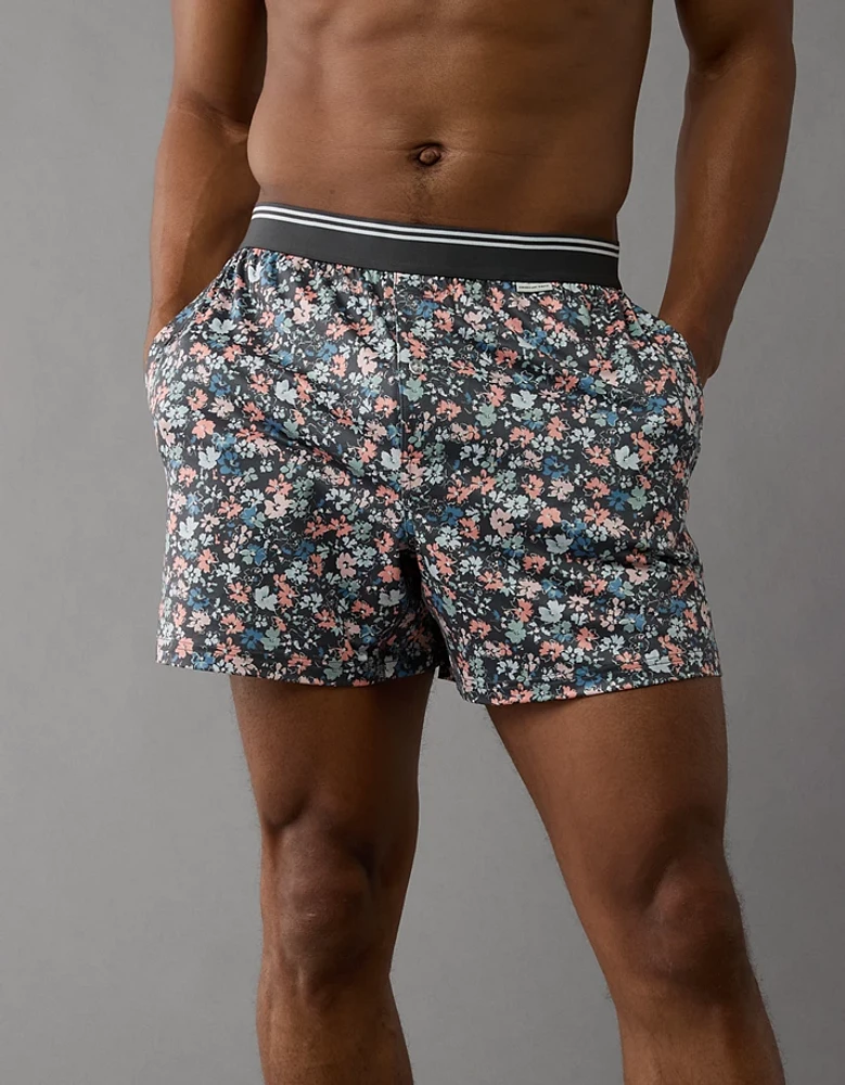 AEO Men's Floral Ultra Soft Pocket Boxer Short