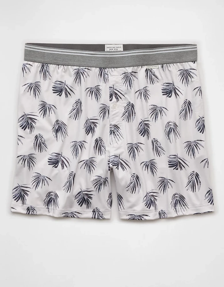 AEO Men's Palm Leaves Ultra Soft Pocket Boxer Short