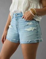 AE Strigid Curvy Ripped Super High-Waisted Relaxed Short