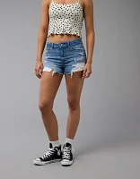 AE Next Level Ripped High-Waisted Denim Short
