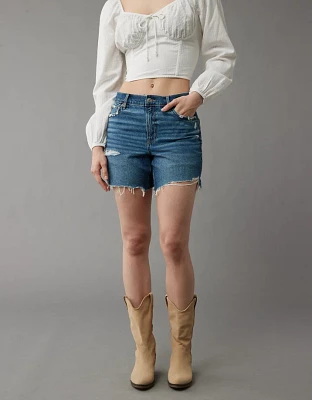 AE 6" Strigid Super High-Waisted Relaxed Ripped Denim Short