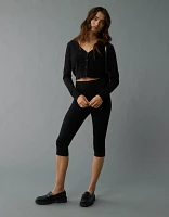 AE Pointelle V-Neck Cardigan