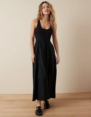 Robe mi-longue en tricot tissé AE
