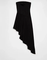 AE Asymmetric Hem Tube Top Maxi Dress