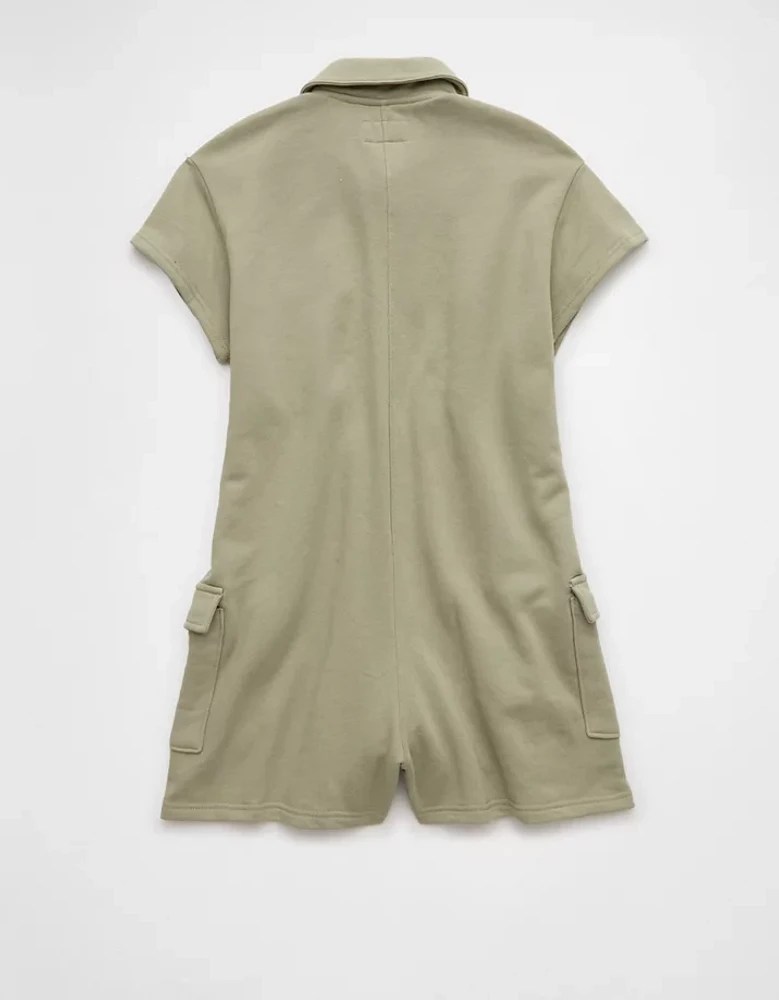 AE Button-Up Cargo Romper