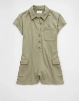 AE Button-Up Cargo Romper