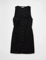 AE Square Neck Button-Up Mini Dress