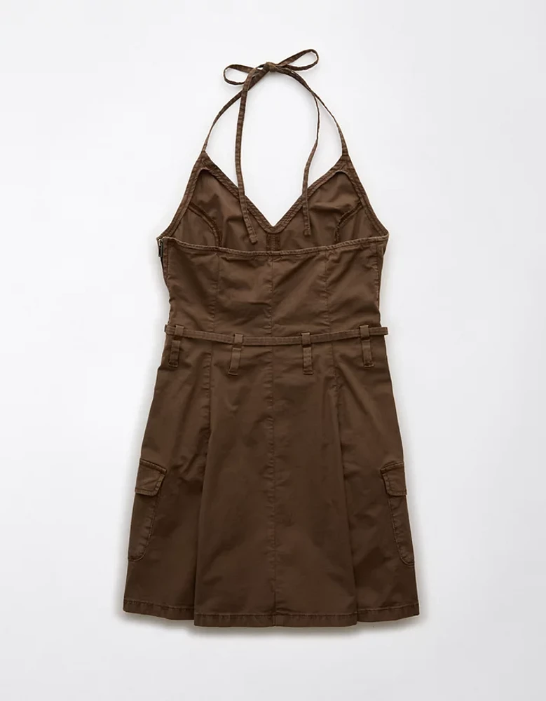 AE Halter Cargo Mini Dress